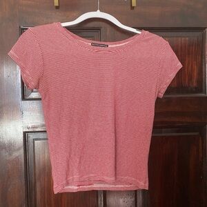 Brandy Melville red/white stripped tee!